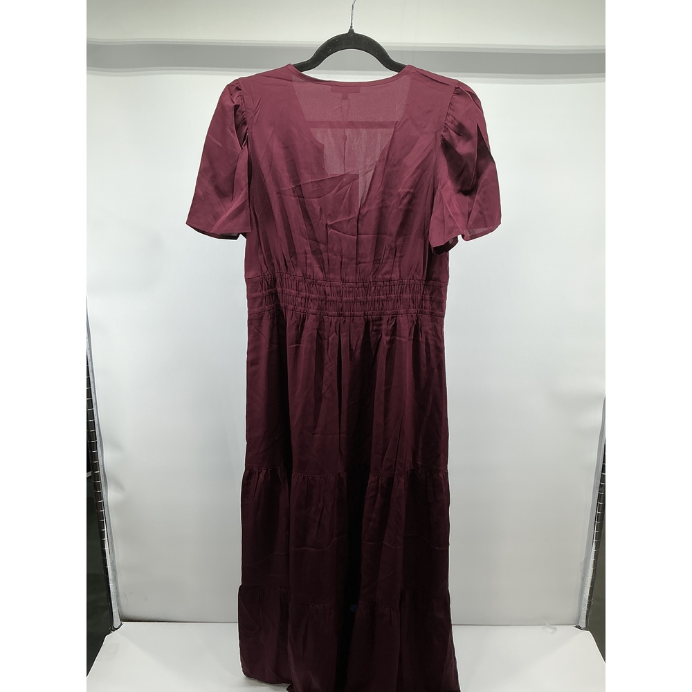 Washable Stretch Silk Tiered Maxi Dress - Picture 2 of 3
